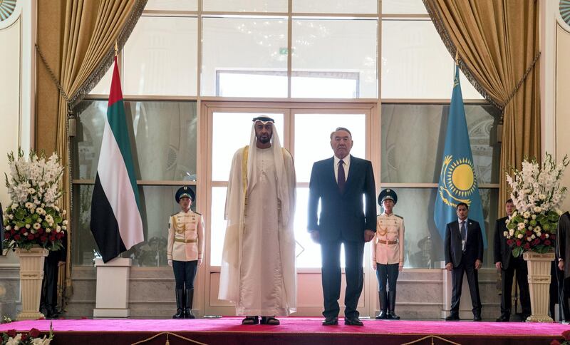 ***GENERAL CAPTION***
ABU DHABI, UNITED ARAB EMIRATES - July 04, 2018: HH Sheikh Mohamed bin Zayed Al Nahyan Crown Prince of Abu Dhabi Deputy Supreme Commander of the UAE Armed Forces ()...
( Hamad Al Kaabi / Crown Prince Court - Abu Dhabi )
—