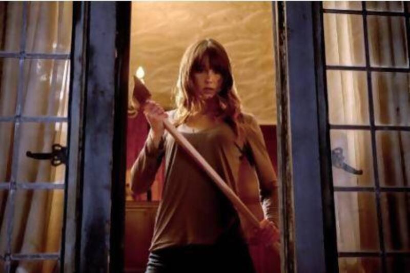 Sharni Vinson in the unfunny and trashy You're Next. AP / Lionsgate, Corey Ransberg