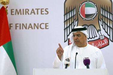 Obaid Al Tayer, the Minister of State for Financial Affairs and chairman of Emirates Development Bank, said SMEs are the backbone of the UAE economy. Ravindranath K / The National
