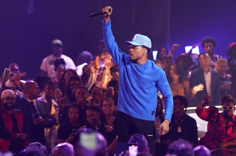Chance the Rapper performs. AP