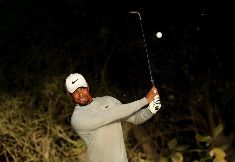 Tiger Woods in action during the pro-am. David Cannon / Getty Images