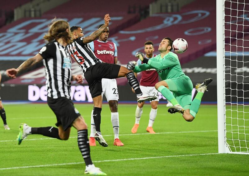 WEST HAM RATINGS: Lukasz Fabianski - 6: Will be disappointed that Wilson got to ball first for Newcastle's opening goal. Good reaction save from Fernandez header in first half Reuters