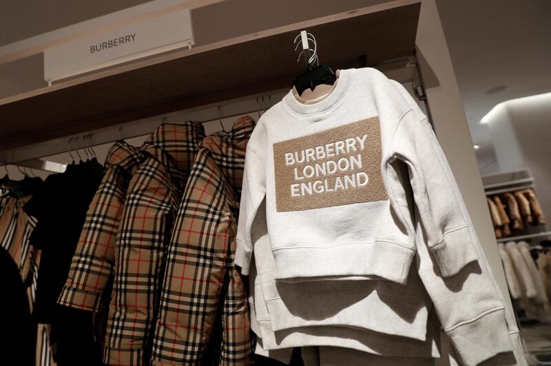 FILE PHOTO: Children's Burberry clothes are seen on display at a store during a media preview in New York, U.S., October 21, 2019. REUTERS/Shannon Stapleton/File Photo