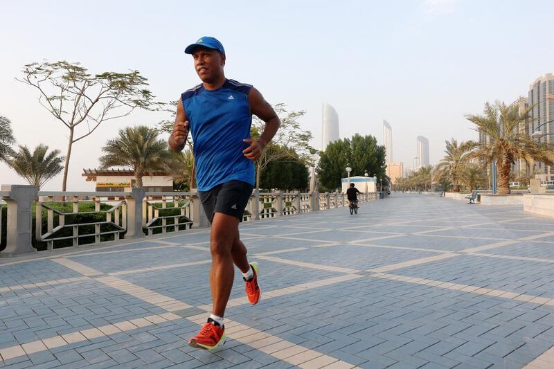 The Dubai resident Mark Henaway made several changes to his lifestyle to combat a risk of developing type 2 diabetes. Fatima Al Marzouqi / The National