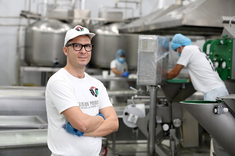 Sharjah, United Arab Emirates - Reporter: Kelly Clarke. News. Food. Production manager, Alessandro Nicotra. Italian Dairy Products is a factory in Sharjah that makes mozzarella cheese the Italian way using local UAE ingredients. Monday, February 15th, 2021. Dubai. Chris Whiteoak / The National