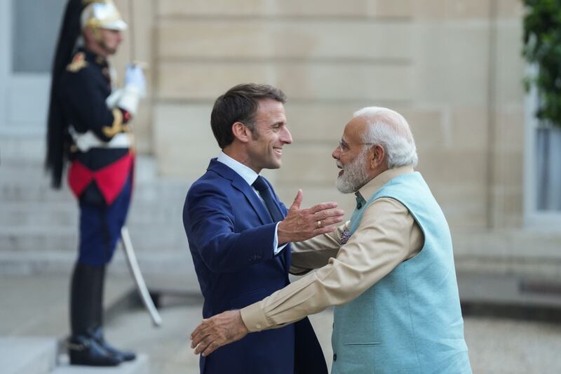 Mr Modi has been invited to be guest of honour at celebrations to mark France's national day on Friday. Bloomberg