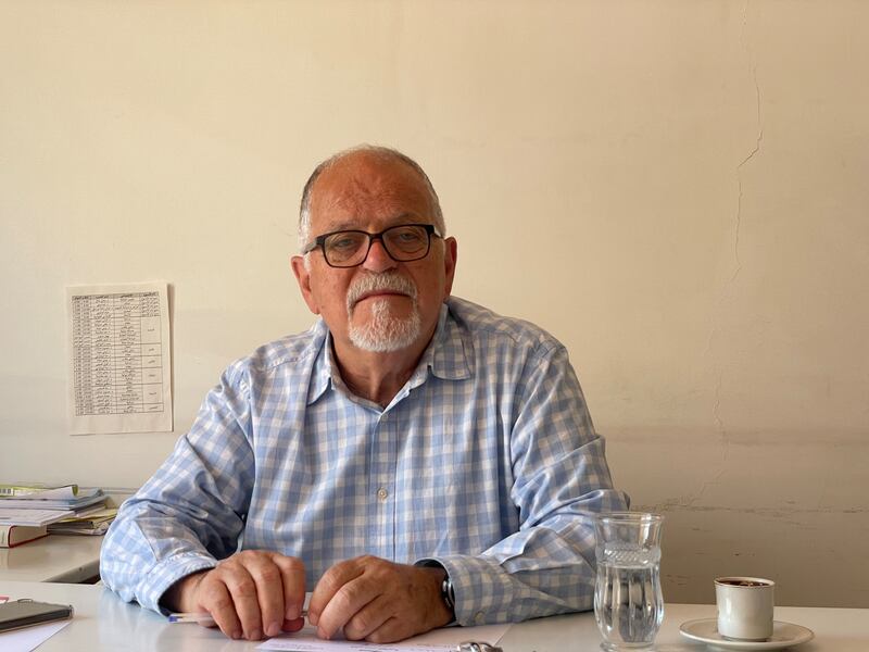 Veteran Jordanian bone surgeon Hanna Theodosi, at his office at the Saint Luke charity clinics in Amman. Khaled Yacoub Oweis / The National