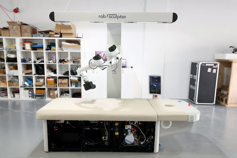 Robosculptor is manufacturing robotic masseurs in Dubai. All photos: Chris Whiteoak / The National