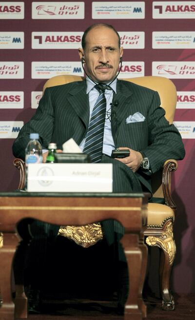 Al-Wakra's head coach Adnan Dirjal of Iraq attends the launch party of the Qatar Soccer Stars League Season 2011/2012 in Doha September 15, 2011. REUTERS/Fadi Al-Assaad (QATAR  - Tags: SPORT SOCCER)
