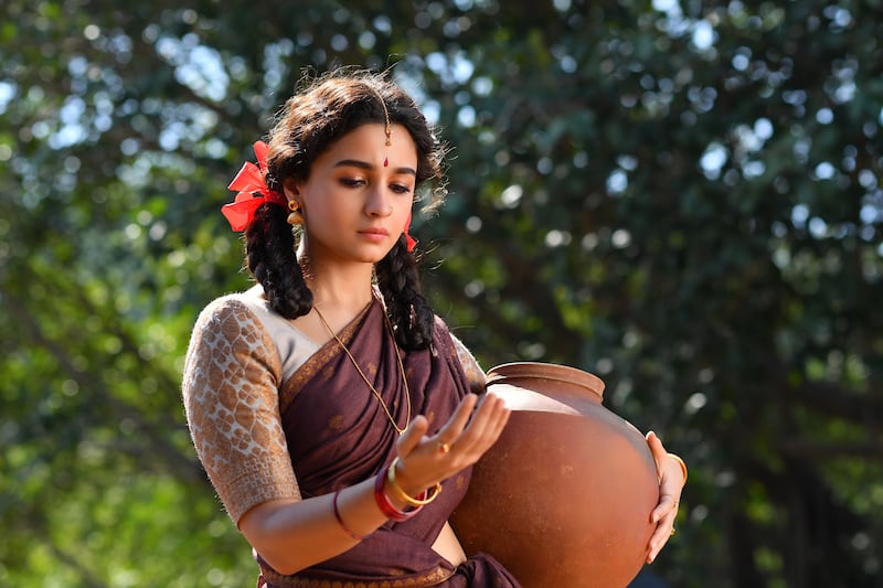 Bhatt plays Sita, the fiance of Charan's character Raju. Photo: DVV Entertainment