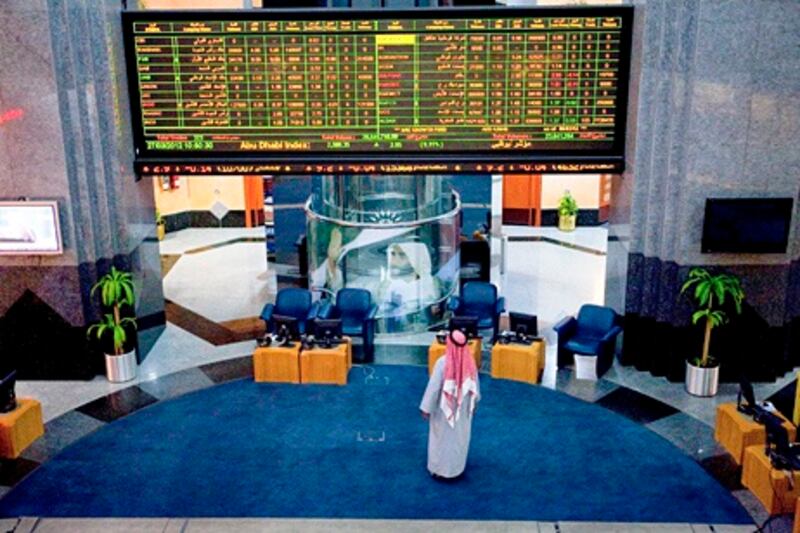 ADX - Emirates Securities Market in Abu Dhabi on March 27, 2012. Christopher Pike / The National