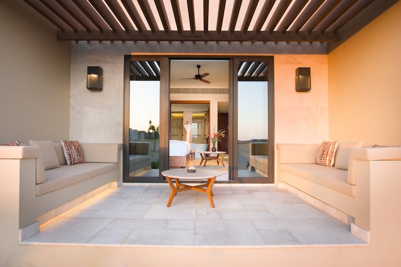 All terrace rooms come with a spacious outdoor section.