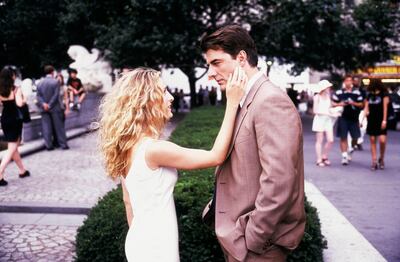 Sarah Jessica Parker and Chris Noth in Sex and the City. Courtesy HBO