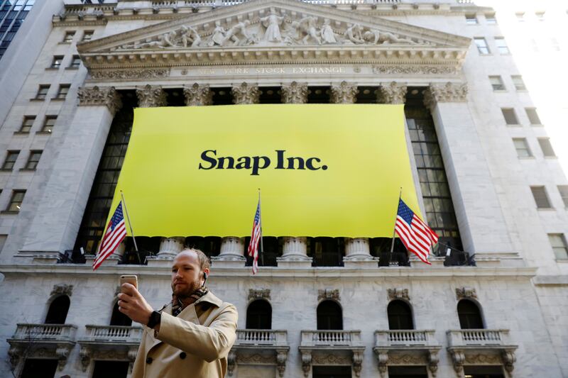 Snap narrowed its net loss by almost 64 per cent in the third quarter. Reuters