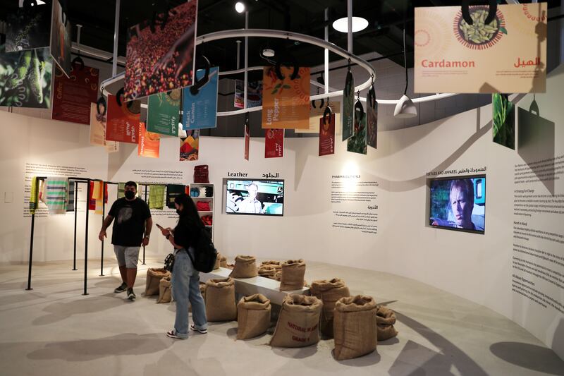 Inside view of the Ethiopia pavilion at the EXPO 2020 site in Dubai. Pawan Singh/The National