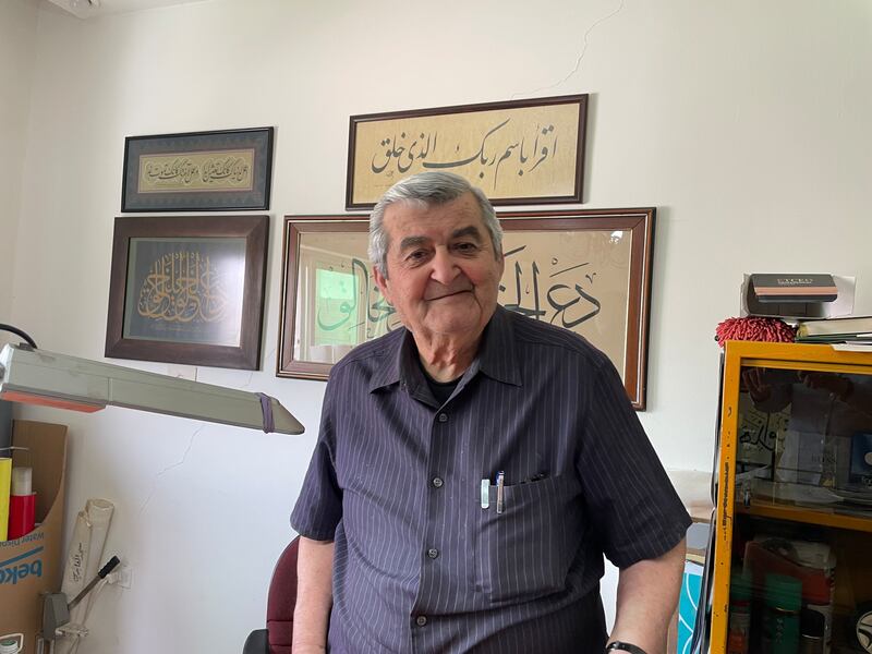 Mr Tabbal at his home in Amman