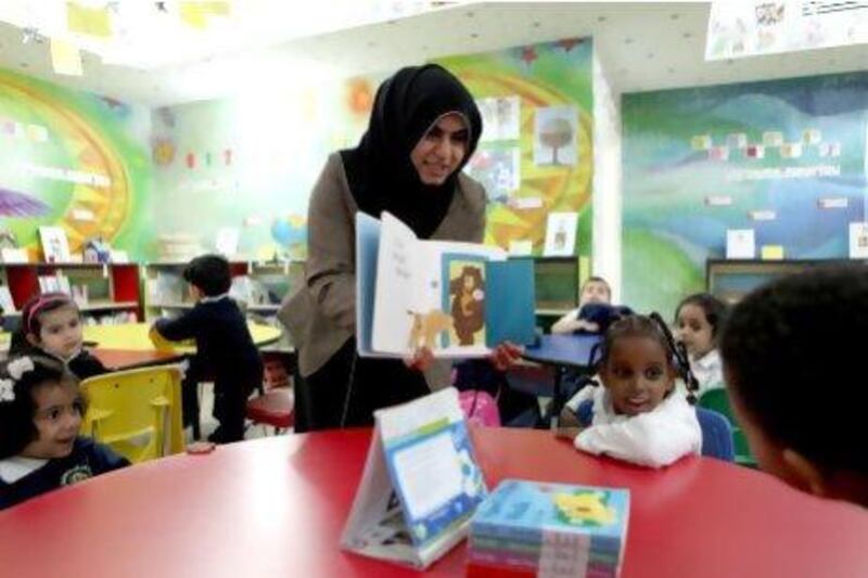 Abu Dhabi  Grade one students from Al Nokhbah school are visiting the children's public library in a bid to encourage them to read more at an early age.