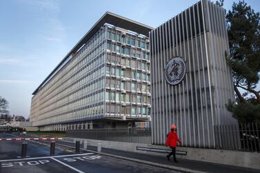 The World Health Organisation headquarters in Geneva. EPA