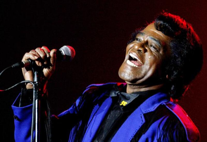 US singer James Brown, 71, the "Godfather of Soul", star of funk, soul and R'n'B music, performs  in T- MOBILE arena in Prague 04 September 2004. The self-proclaimed "Hardest working Man in Show Business" performed for the first time in Czech Republic in Prague's Fair area.  AFP PHOTO-MICHAL CIZEK