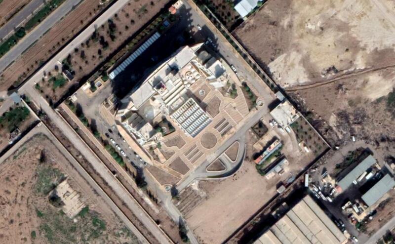 The Glass House near Damascus International Airport. Image via Google Maps