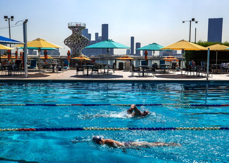 The swimming pool at The Club. Victor Besa / The National