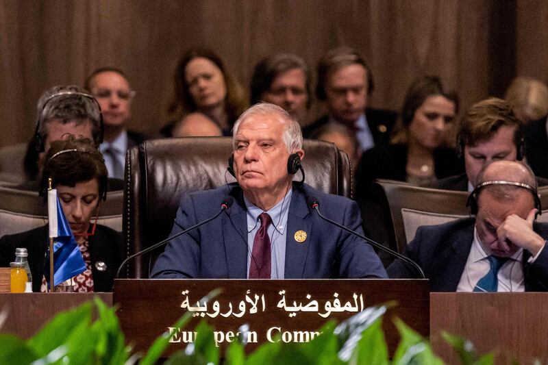 EU foreign policy chief Josep Borrell in Jordan in one of his last engagements of 2022. AFP