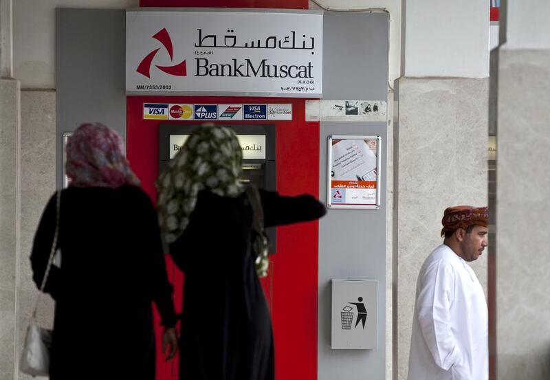 While large banks such as Bank Muscat have been able to manage risks, smaller lenders in the country are squeezed to the limits, restricting further potential for loan growth.  Silvia Razgova / The National