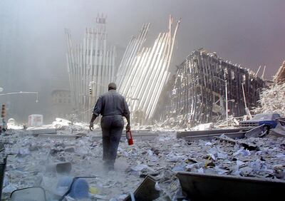 The World Trade Centre following the 9/11 attacks by Al Qaeda. AFP