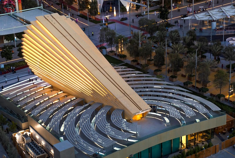 Aerial view of the UK pavilion. Photo: Expo 2020 Dubai