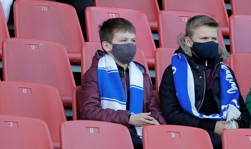 Kids at the OSK Brestsky Stadium in Belarus. Reuters