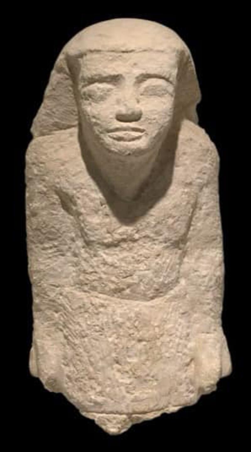 The Ni Kau Ptah statue dates back to the era from 2000 to 2500 BC and was probably part of the walls of a tomb in Saqqara. Ministry of Tourism & Antiquities