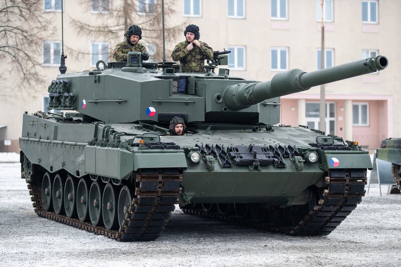 German-made Leopard tanks have long been sought by Ukraine in its fight against Russia. EPA