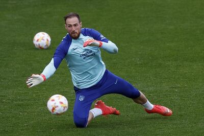 Atletico Madrid's Slovenian goalkeeper Jan Oblak has been linked with a move to Tottenham. EPA