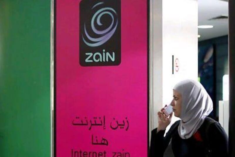 Zain's US$5.5 billion investment is part of its "Ghaduna Zain" strategy, roughly translated as "Tomorrow Zain". Salah Malkawi for The National