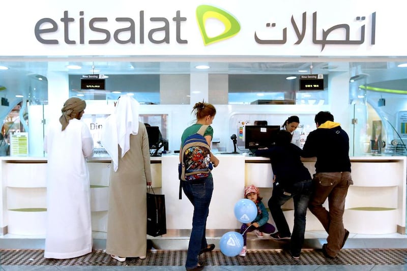 Etisalat and du are offering more ICT services to enterprise customers in search of higher profits. Fatima Al Marzooqi / The National