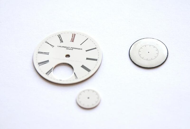 Parts for an Laurent Ferrier timepiece. Courtesy Atelier Laurent Ferrier