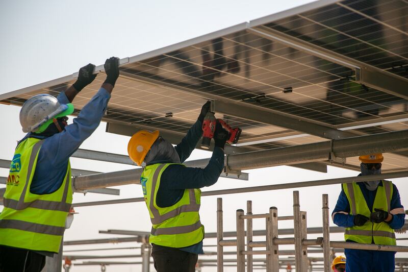 The Al Ajban Solar PV Project will raise Ewec’s total solar power capacity to about 4 gigawatts. Photo: Ewec