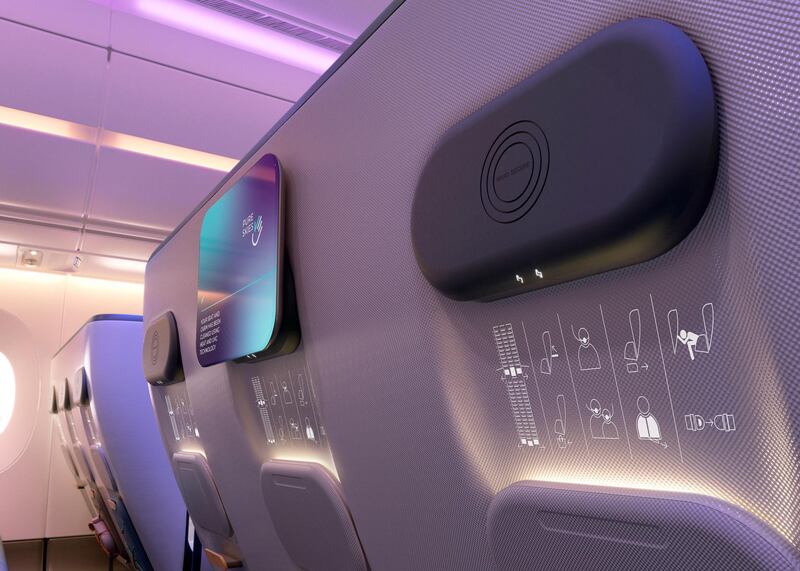 Finishes and materials in the Pure Skies cabins will all be antimicrobial. Courtesy PriestmanGoode