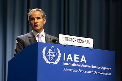 Rafael Mariano Grossi, director general of the International Atomic Energy Agency, talks about nuclear verification in Iran in Vienna last week. AP Photo