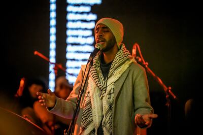 Amjad Shakir was among the artists performing at Artists for Peace – Shadow Ban This! Photo: Ibrahim Kabakibi