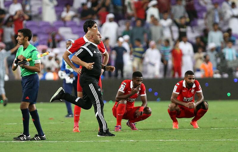 Al Ahli were shocked by Al Nasr in the President's Cup final. Pawan Singh / The National