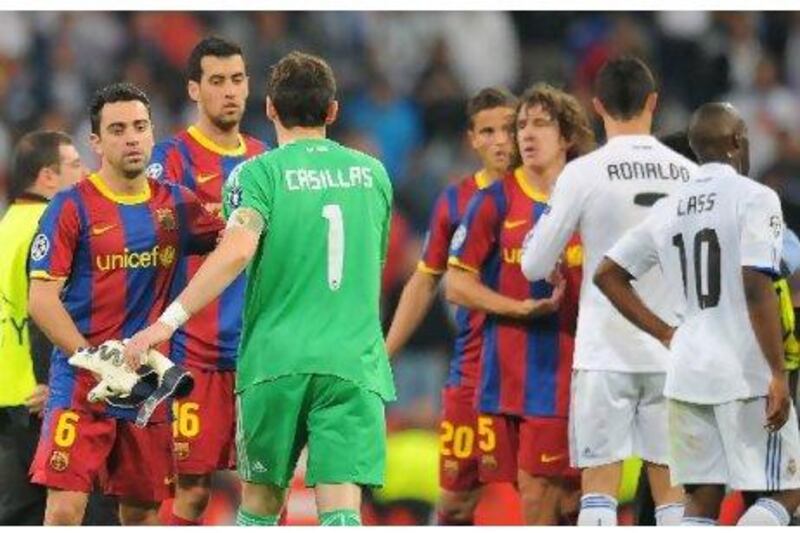 The spiky encounters between Barcelona and Real Madrid, in white, have left the Spanish national team with 'wounds' to heal.