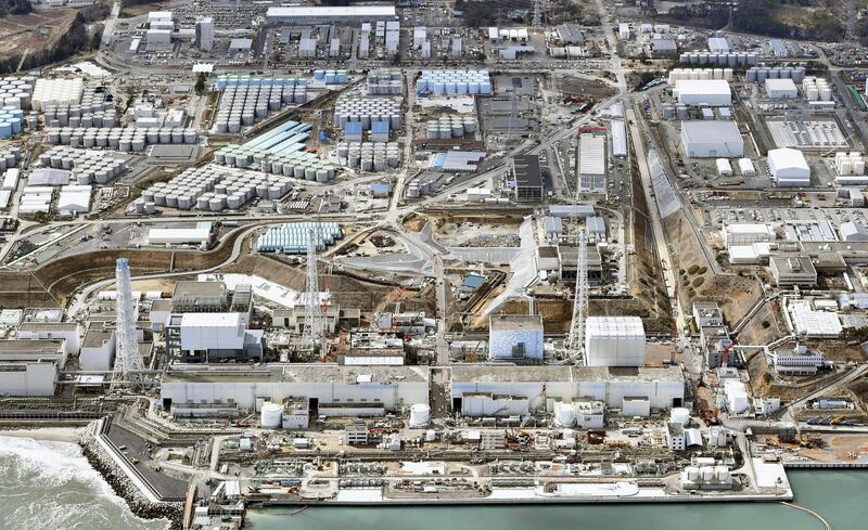 General aerial view of Tokyo Electric Power Co. (TEPCO)'s tsunami-crippled Fukushima Daiichi nuclear power plant in Fukushima prefecture, taken by Kyodo March 11, 2015. Wednesday marks the fourth year anniversary of the March 11, 2011 earthquake and tsunami that killed thousands and set off a nuclear crisis. Mandatory credit REUTERS/Kyodo (JAPAN) ATTENTION EDITORS - FOR EDITORIAL USE ONLY. NOT FOR SALE FOR MARKETING OR ADVERTISING CAMPAIGNS. THIS IMAGE HAS BEEN SUPPLIED BY A THIRD PARTY. IT IS DISTRIBUTED, EXACTLY AS RECEIVED BY REUTERS, AS A SERVICE TO CLIENTS. MANDATORY CREDIT (DISASTER ANNIVERSARY POLITICS) JAPAN OUT. NO COMMERCIAL OR EDITORIAL SALES IN JAPAN - GM1EB3B1GV301