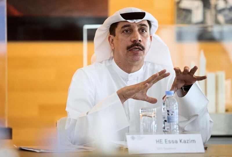 Essa Kazim, the DIFC governor, said the markets in asset management and private banking were large enough to sustain growth plans. Lee Hoagland / The National