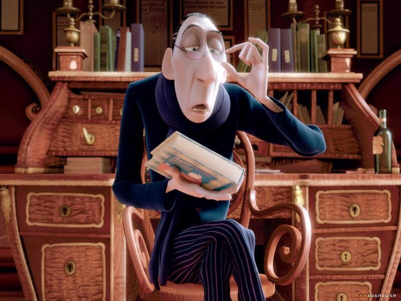 Peter O'Toole as Anton Ego in Ratatouille, 2007. Courtesy Disney