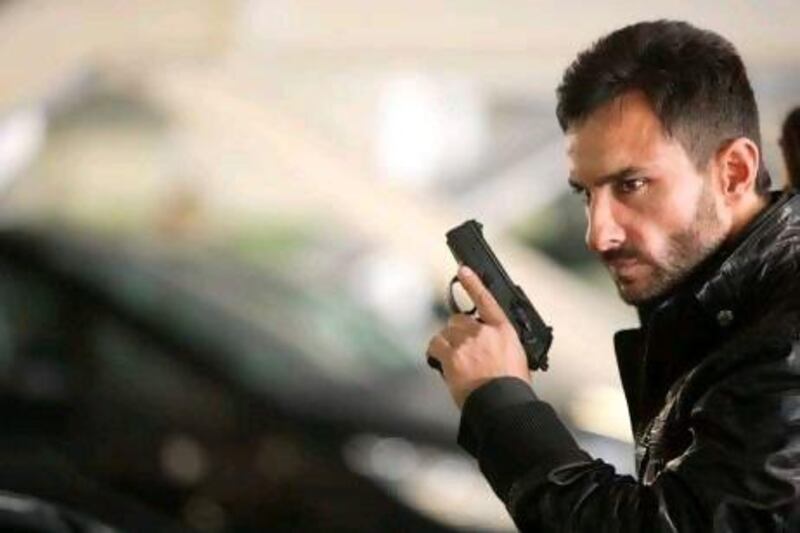 The Bollywood star Saif Ali Khan in Agent Vinod.