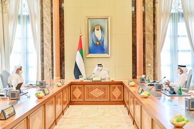 ABU DHABI, 14th June, 2021 (WAM) -- The Board of Directors of the Central Bank of the UAE (CBUAE) held today its third regular meeting in 2021 at Qasr Al Watan, chaired by H.H. Sheikh Mansour bin Zayed Al Nahyan, Deputy Prime Minister, Minister of Presidential Affairs and Chairman of the Board of Directors of the CBUAE. Wam