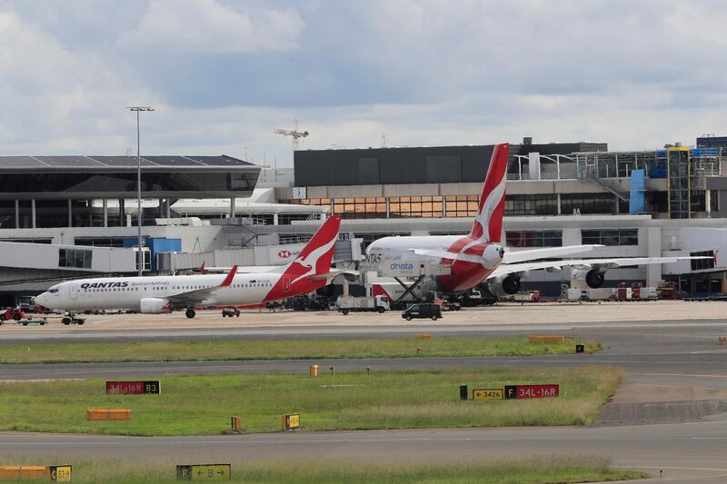 SYDNEY, AUSTRALIA - MARCH 10: Qantas Airways planes are seen at Sydney Airport on March 10, 2020 in Sydney, Australia. Qantas has cut almost a quarter of its international capacity for the next six months as travel demands fall due to fears over COVID-19. The airline today announced it was altering routes to London and would be parking eight of their 12 A380 aircraft. (Photo by Mark Evans/Getty Images)