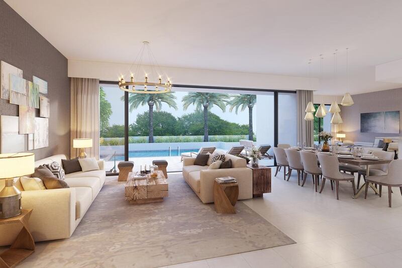 Inside a villa at Sidra in Dubai Hills' third zone. Courtesy Emaar