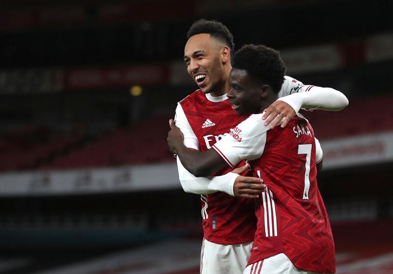 Centre forward: Pierre-Emerick Aubameyang (Arsenal) – The Gunners captain returned to scoring form in style with a fine brace in the 3-0 win over Newcastle. AP